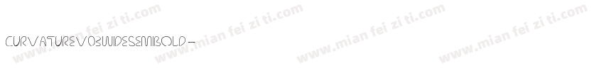 Curvature v03 Wide Semibold字体转换